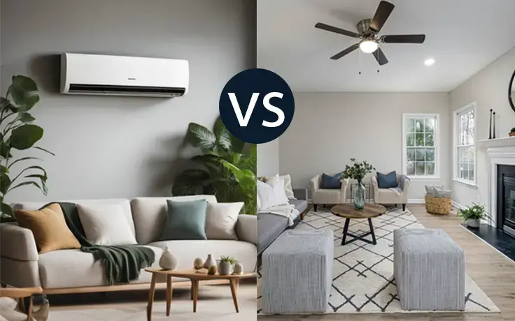 Ventilador de techo vs aire acondicionado: la elección inteligente para tu presupuesto
